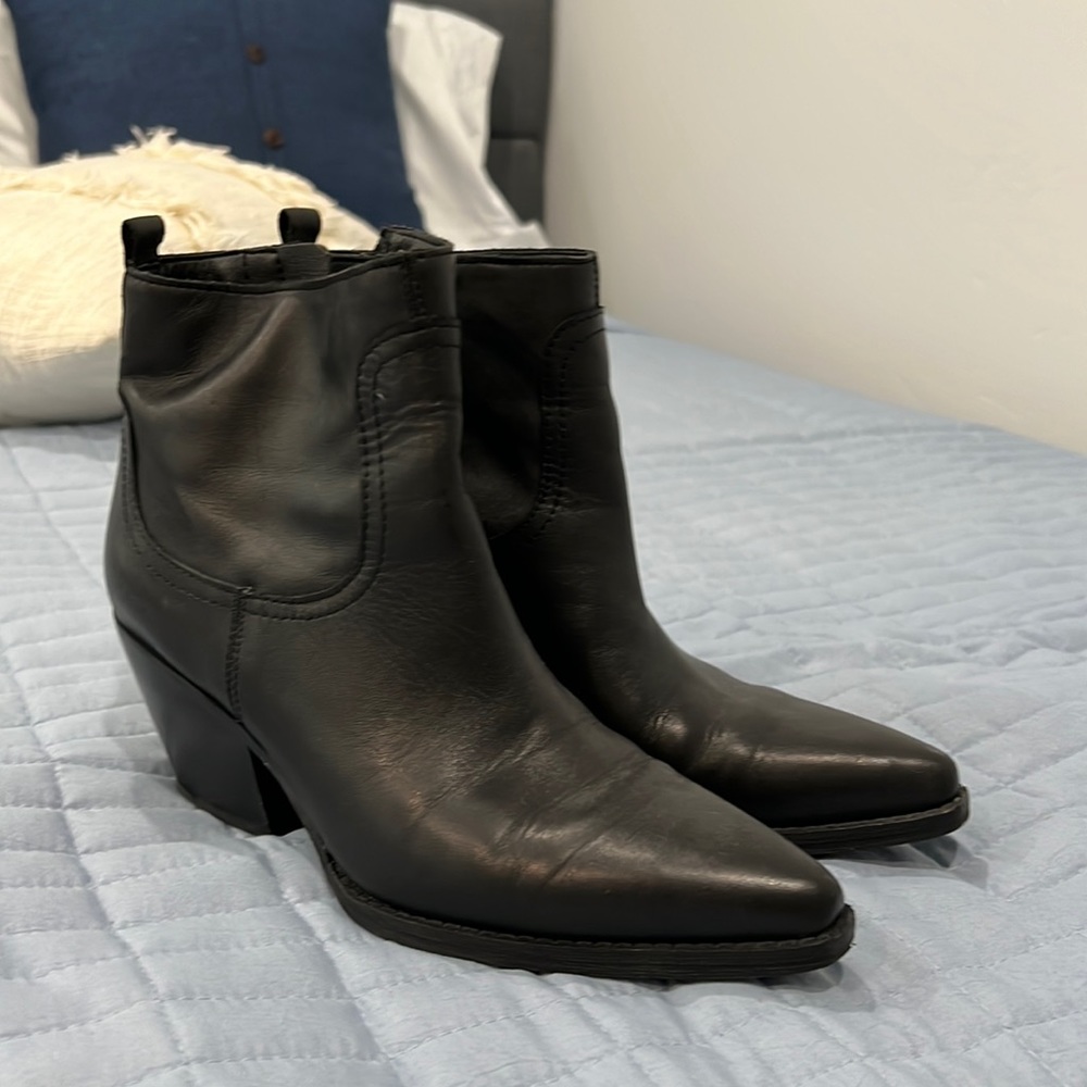 Black ankle boots